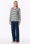 Schlafanzug lang Ringel seasalt - Casual Essentials