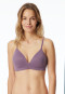 Zachte bh voorgevormde zonder beugel mauve - Invisible Soft