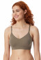 Brassière microfibre coussinets amovibles taupe - Invisible Soft