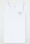 2-pack vests turtle light green/ white - Fine Rib