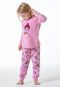 Schlafanzug lang Organic Cotton Bündchen Panda rosé - Girls World