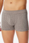 Striped clay red shorts - Fine Interlock