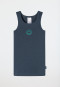 Unterhemden 2er-Pack Smiley dunkelblau - Fine Rib