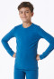 Shirt lange mouwen unisex blauw - Active