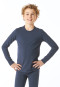 Shirt long-sleeve unisex warming denim blue - Thermo