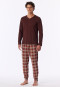 Schlafanzug lang Bündchen praline - Casual Essentials