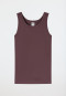 Tank Tops, 2-pack, dark blue/cocoa brown - 95/5
