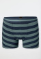 Short set van 3 streepjes donkerblauw/ groen - 95/5