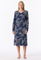 Long-Sleeve Nightshirt with Admiral Patterned Design - Comfort Essentials
