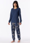 Pigiama lungo con polsini, fantasia ammiral - Comfort Essentials