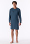 Camicia da notte a maniche lunghe blu intenso - Comfort Essentials