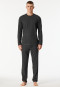 Pyjamas long interlock dark grey mottled - Selected Premium Warming