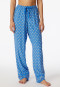 Broek lang geweven stof bloemen aquarium - Mix+ Relax