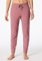 Lange broek manchetten fuchsia patroon - Mix+ Relax