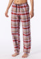 Langere broek van flanel met veelkleurig geruit patroon - Mix+ Relax