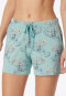 Hose kurz Palmen Inseln jade - Mix+Relax