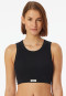 Bustier fine rib black - Revival Paula