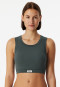 Bustier Feinripp dunkelgrün - Revival Paula