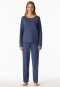 Schlafanzug lang jeansblau - Casual Nightwear