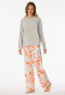 Long pyjamas flowers gray-jaspe - selected! premium