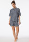 Pyjama kurz Webware Streifen graphit - selected! premium