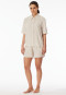Pyjamas short woven fabric stripes gray-jaspe - selected! premium