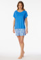 Schlafanzug Interlock kurz aquarium - Modern Nightwear