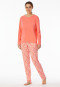 Pyjamas long interlock peach - Modern Nightwear