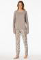 Pyjamas long interlock clay red - Modern Nightwear