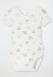 Body a maniche corte confezione da 3 pezzi in costine sottili multicolore - Natural Love