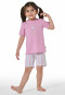 Schlafanzug kurz Eis Streifen malve - Girls World