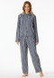 Pyjama lang Webware Streifen graphit - selected! premium