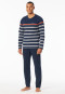 Pyjama long rayures bleu nuit - Casual Nightwear