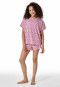 Schlafanzug kurz Palmen powder pink - Nightwear