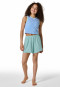 Schlafanzug kurz Doppelripp Streifen aquarium - Nightwear