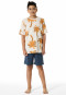 Short pyjamas palm trees cream - Nightwear