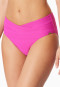 Bikinislip Retro Jersey Streifen fuchsia - Aqua
