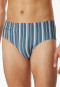 Swimming trunks with zipper pocket knitwear recycled stripes atlantic blue - Aqua
