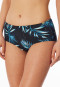 Bikinibroekje jersey gerecycled palm multicolour - Aqua