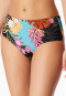 Bikinihose Jersey Blumen multicolor - Aqua