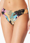 Bikinislip jersey bloemen multicolour - Aqua