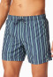 Swim shorts woven fabric stripes lime - aqua