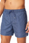 Swim trunks woven fabric navy patterned - Aqua