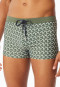 Swimming trunks recycled knitwear khaki patterned - Aqua