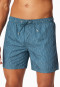 Swim trunks woven fabric lime patterned - Aqua