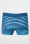 Swimming trunks recycled knitwear SPF40+ stripes aqua - Aqua