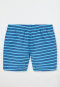 Swim trunks woven fabric recycled SPF40+ stripes aqua - Aqua