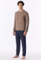 Schlafanzug lang bright taupe - Long Life Soft