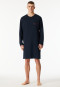 Sleep shirt long-sleeve midnight blue - Comfort Nightwear