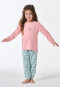 Pigiama lungo con polsini in spugna arcobaleno corallo - Nightwear
